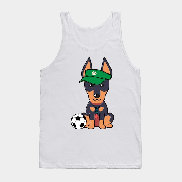 Alsatian Playing Soccer Tank Top by Pet Station